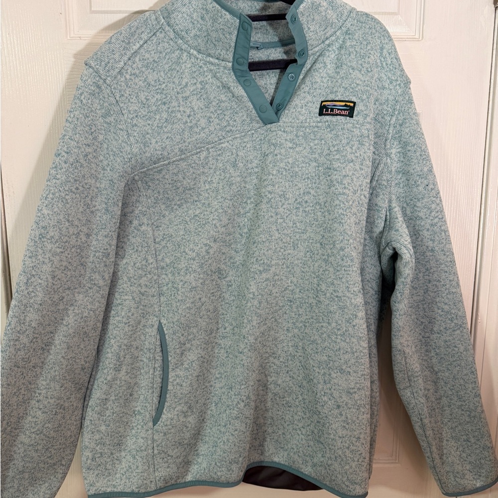 L.L. Bean Light Blue Fleece Jacket